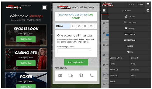 Intertops Mobile Betting App