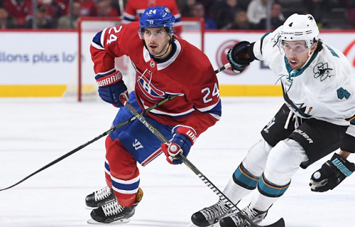 San Jose Sharks at Montreal Canadiens Odds